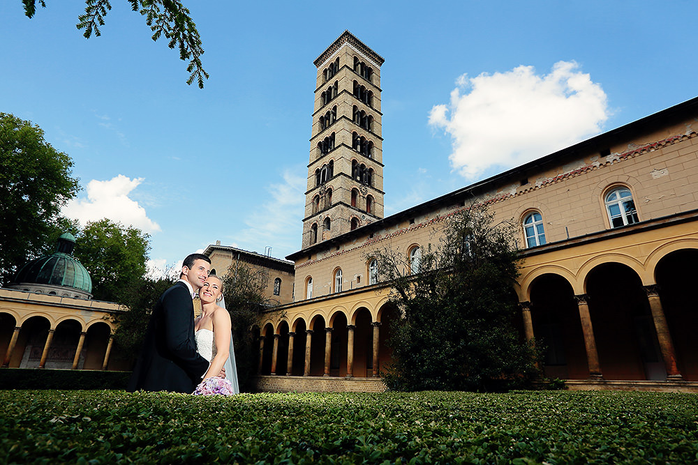 Hochzeitsfotos an der Friedenskirche Potsdam
