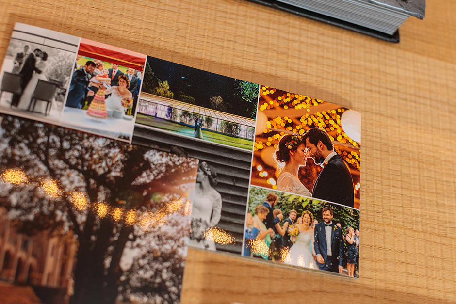 Hochzeit Danksagungskarte mit Hochzeitsfotos