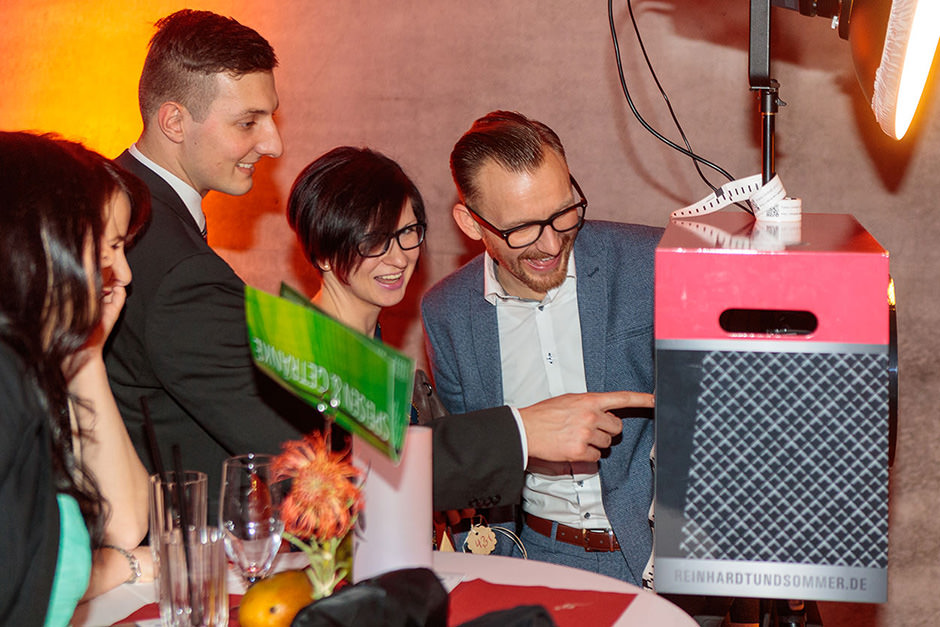 Die Fotobox von Reinhardt & Sommer in Potsdam im Einsatz