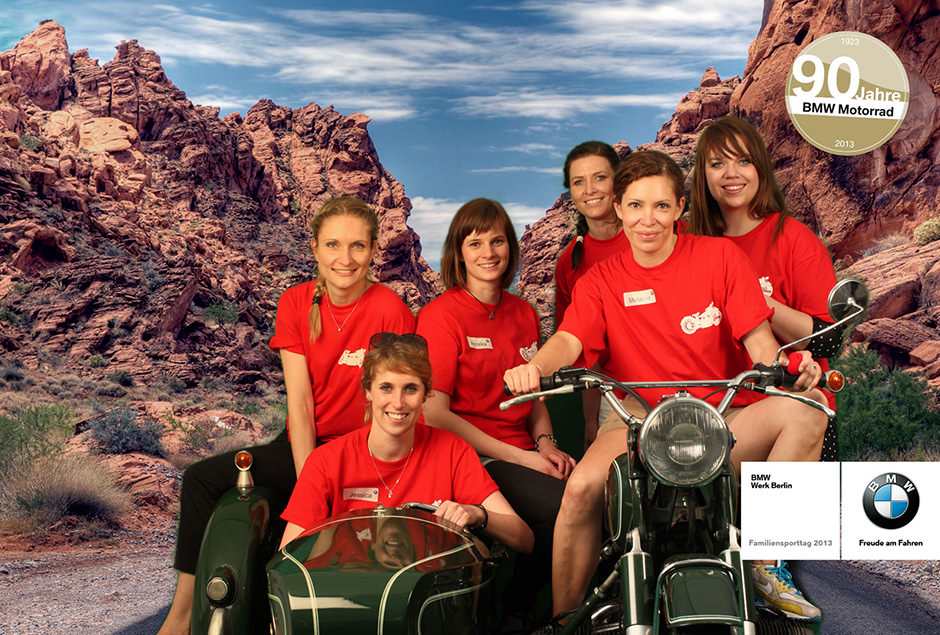 Greenscreen Fotobox mit digital eingefügtem Hintergrund