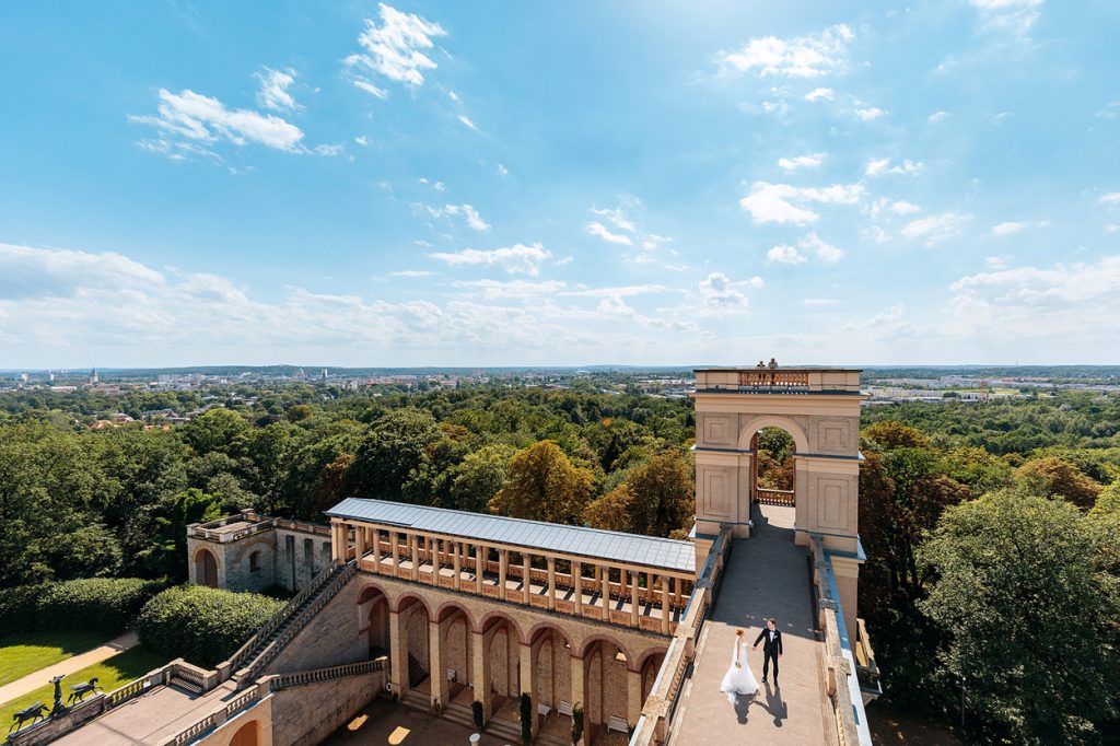 Hochzeitspaar auf dem Belvedere Potsdam