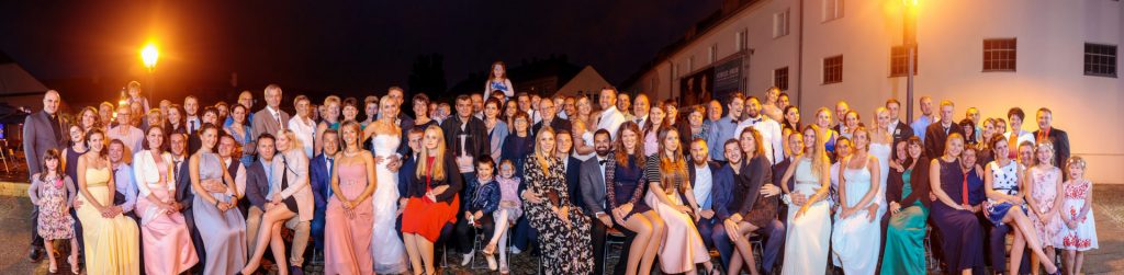 Das Panoramagruppenfoto