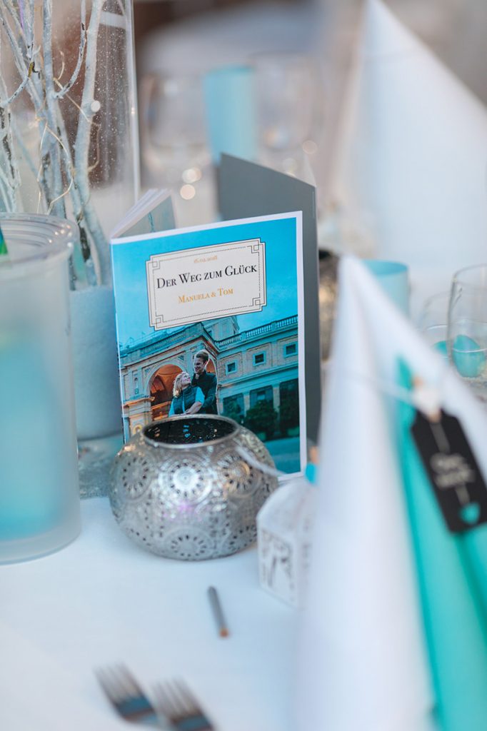 Details der Hochzeitsdekoration im Kongress Hotel Potsdam