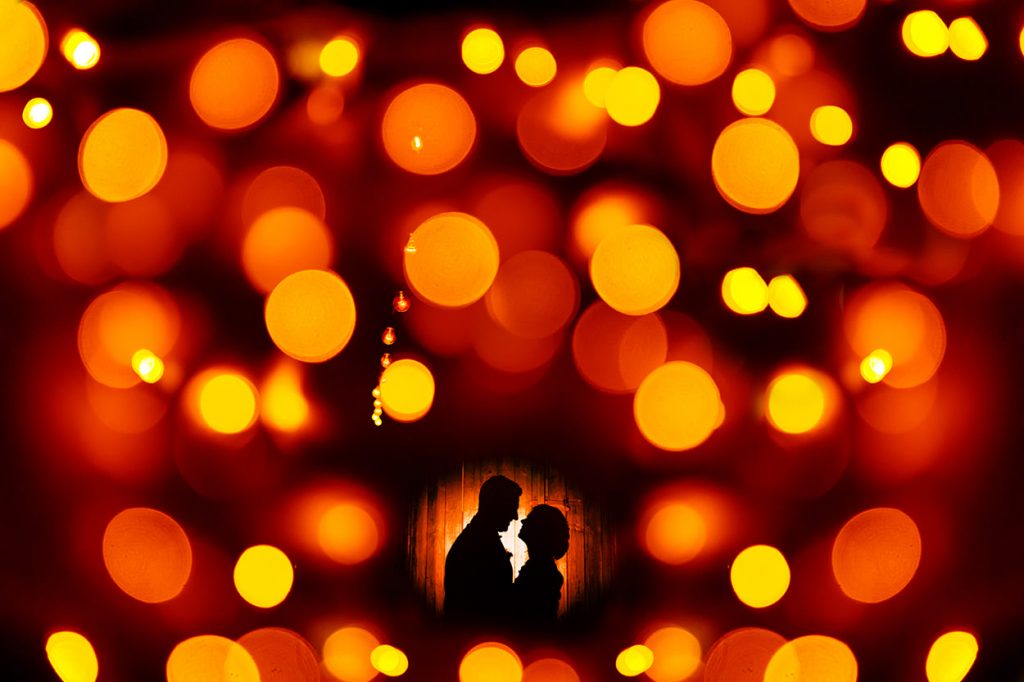 Wunderschönes Lichtspiel für unvergessliche Hochzeitsfotos