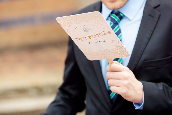 Personalisierte Fächer zur Hochzeit