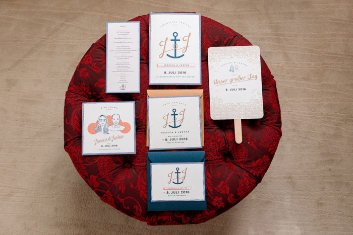 Personalisierte Details zur Hochzeit