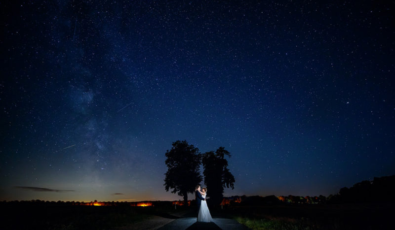 Hochzeitsfotos unter dem Sternenhimmel in Brandenburg
