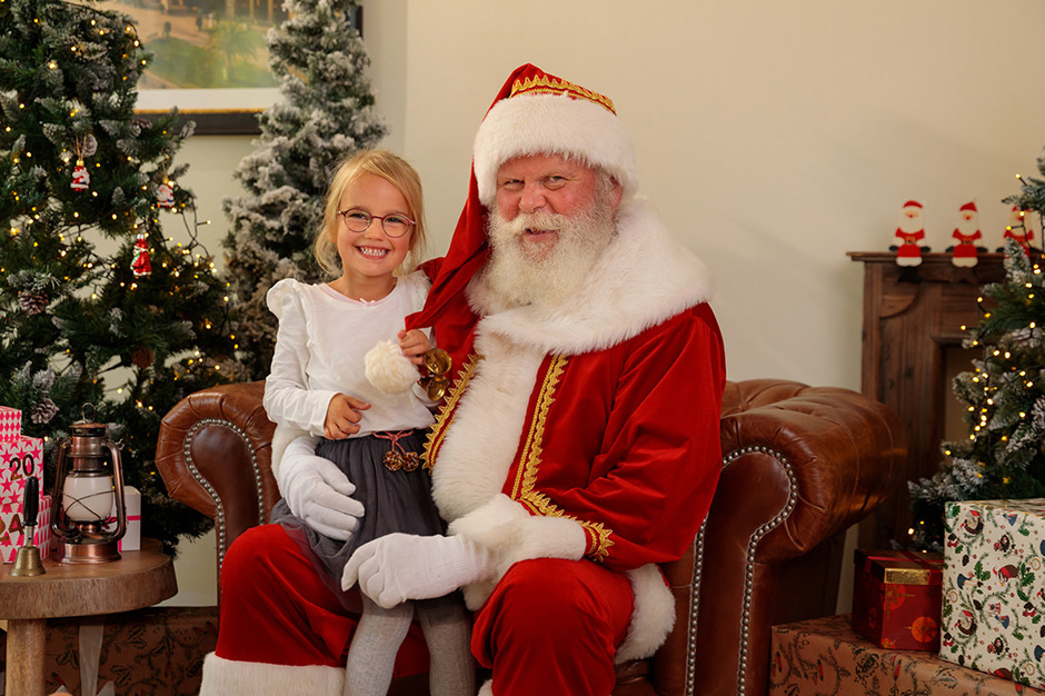 Familienfotoshooting mit dem Weihnachtsmann in Potsdam