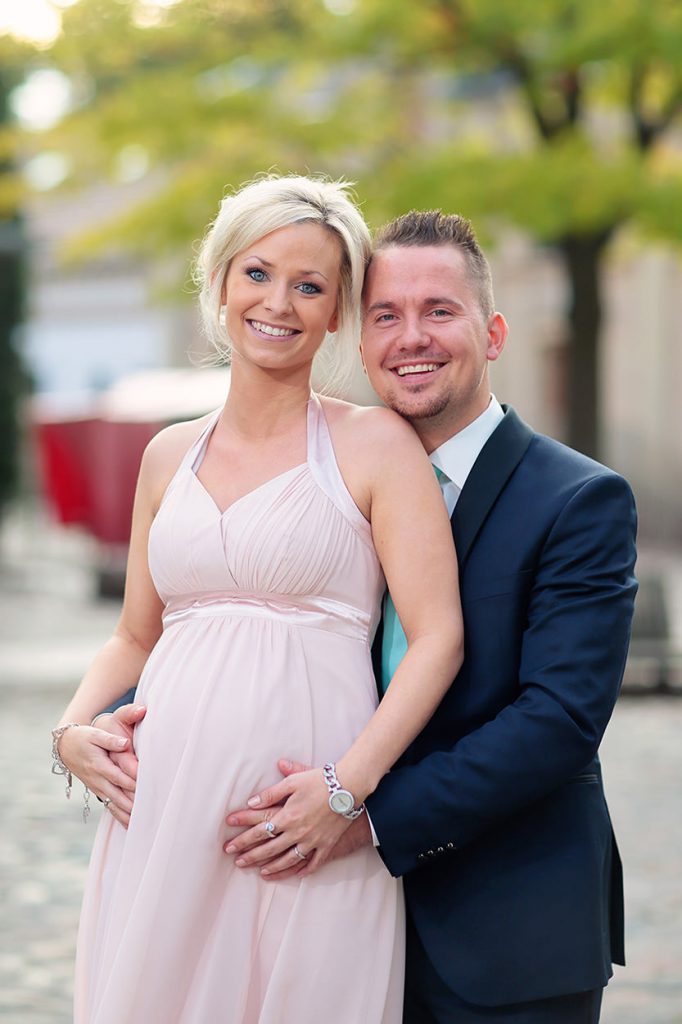 Familienfotos am Nachmittag des Hochzeitstages