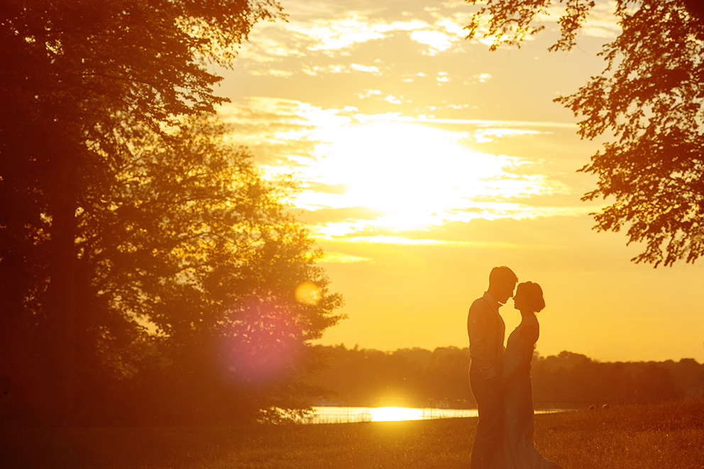Im Abendlicht entstehen romantische Bilder