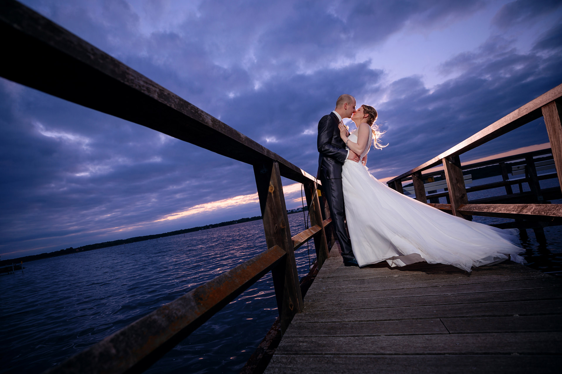 Brautpaar bei Hochzeit in Caputh am Schwielowsee