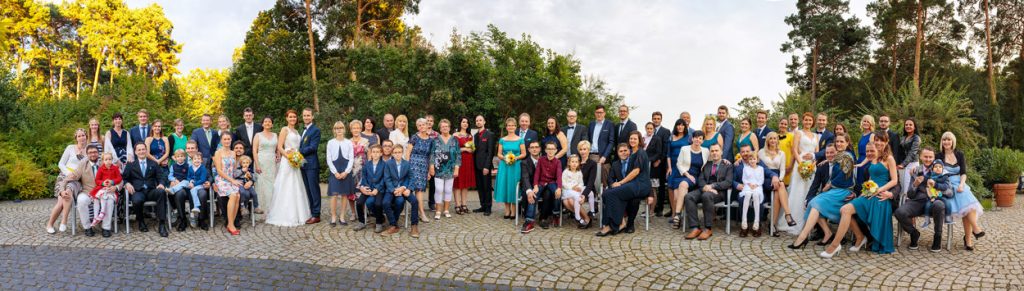 Das traditionelle Panoramagruppenfoto