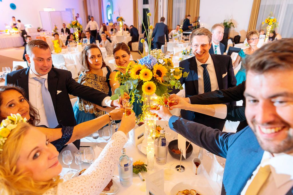 Hochzeitsparty im Arosa Clubhaus