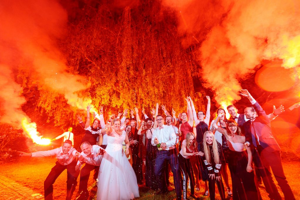 Unser traditionelles Sekt-Foto am Abend