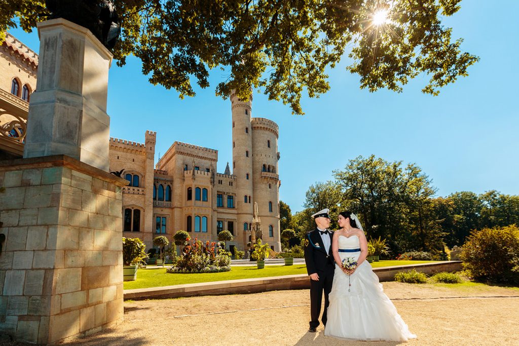 Hochzeitsfotos am Schloss Babelsberg