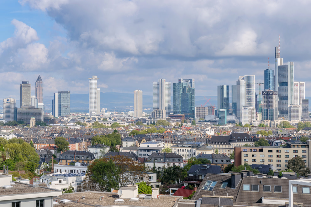 Panoramafoto von Frankfurt Main Immobilienfotos der Skyline in Frankfurt am Main
