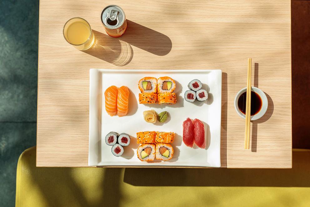 Foodfotograf Fotos von einem Sushiteller