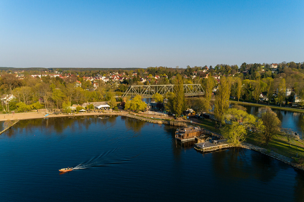 Das Seebad Caputh aus der Luft 