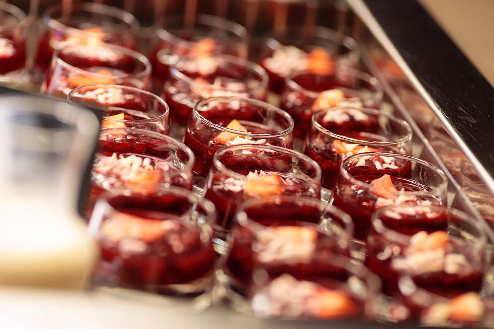 Dessert bei einer Hochzeit