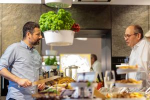 event photographer photographs a cook in a kitchen event in Berlin