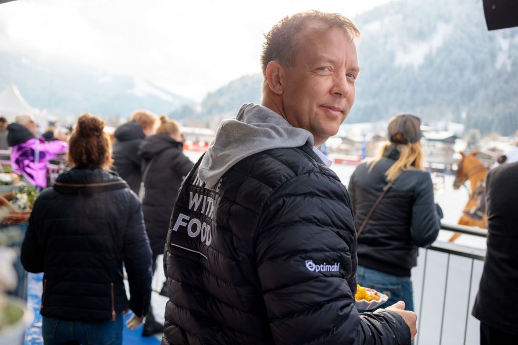 Optimahl Catering Inhaber beim Snow Polo World Cup Kitzbühel Finale