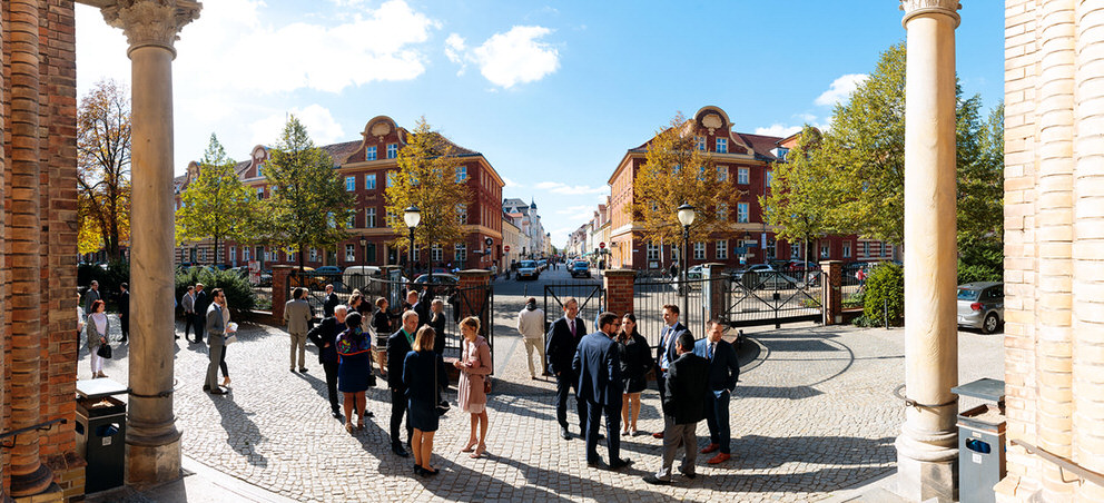 Blick in die Brandenburger Straße in Potsdam