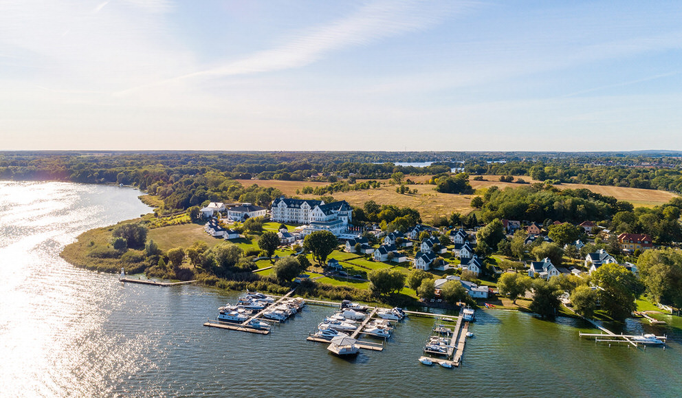Resort Schwielowsee aus der Luft mit Drohne fotografiert