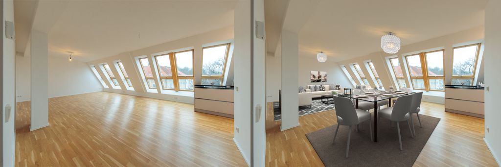 Virtuelles Home-Staging in Berlin Virtual Home Staging von Immobilienfotografen in Berlin und Potsdam