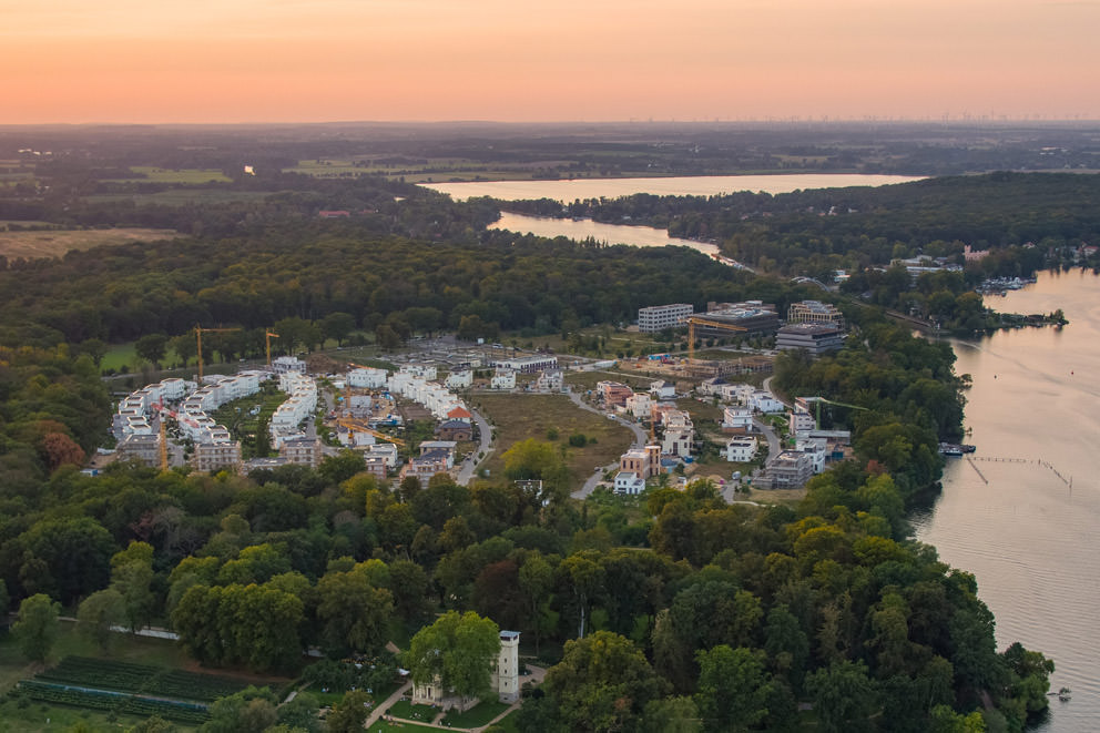 Dokumentation des Baufortschritts in Potsdam am Jungfernsee