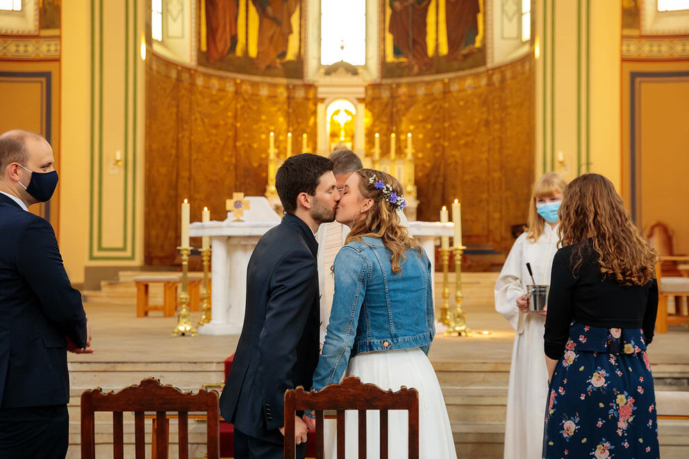 Kirchliche Trauung in Potsdam zur Corona Zeit