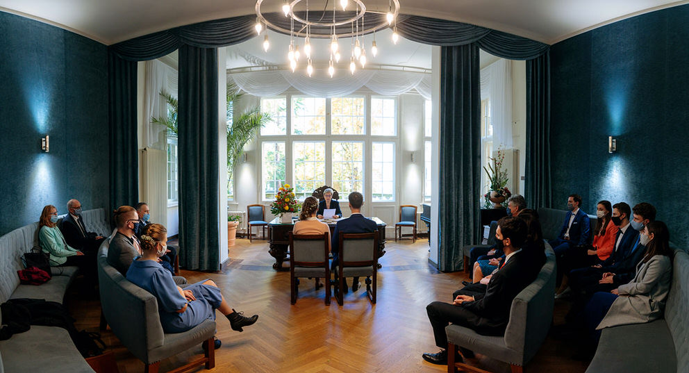 Trauung im Standesamt Potsdam zur Corona Zeit