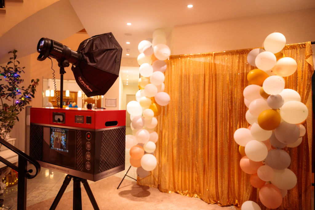 Fotobox auf Hochzeit im Einsatz