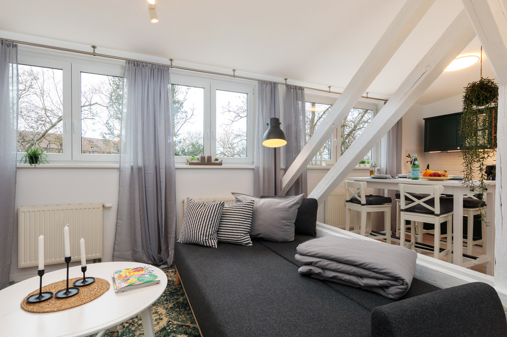 Helle Ferienwohnung mit offenen Wohnbereich
