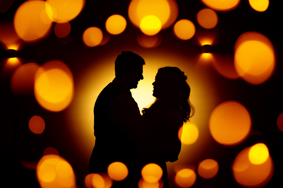 Silhouette in der Nacht