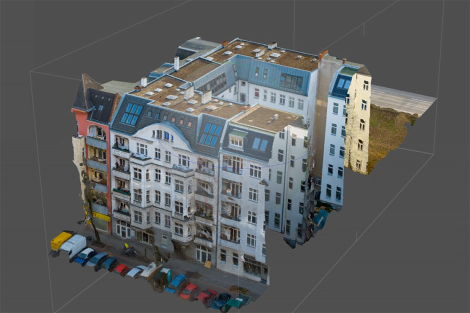 3D Modell eines Stadthauses für Solarplanung 3D Modell eines Stadthauses für Solarplanung