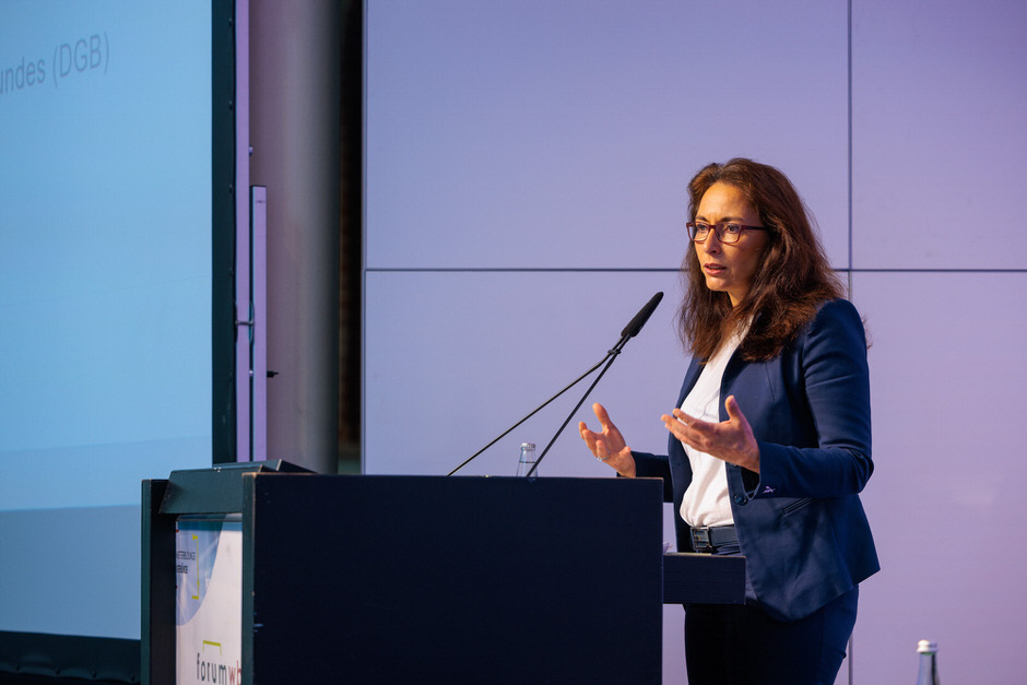 Ansprache von Yasmin Fahimi im Forum WBV Berlin