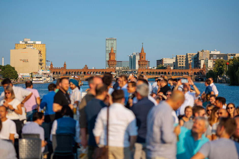 Empfang auf Spreeschiff