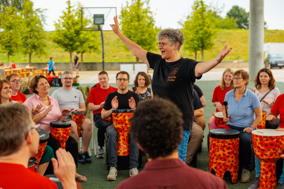 Teambuilding bei Sommerfest im Bugapark
