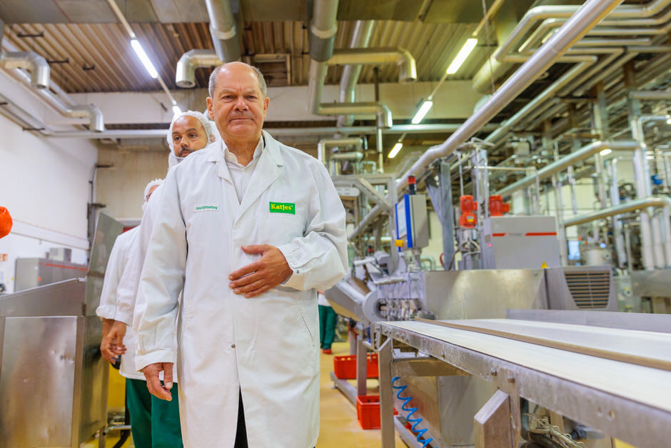 Wahlkreisbesuche des Bundeskanzlers bei Katjes